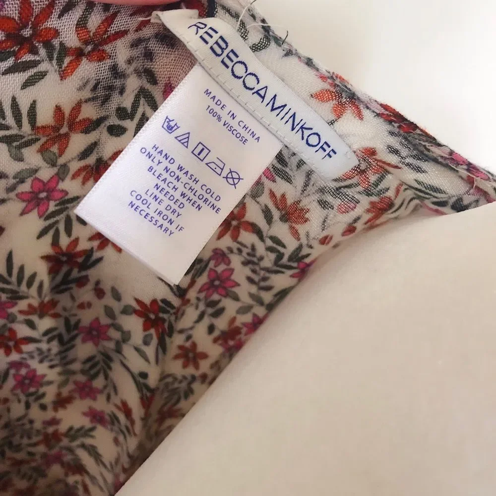 Rebecca Minkoff Floral Multicolor Scarf
